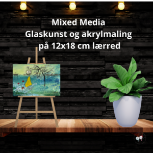 Mixed Media02 akrylmaleri 12x18 cm