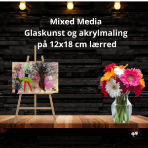 Mixed Media03 akrylmaleri 12x18 cm